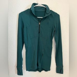 Lululemon 3/4 zip long sleeve top
